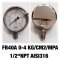 Safeguage Pressure Gauge 0-0.4 mpa & 0-4 bar Dia.4" Conn.1/2"npt Bottom Type